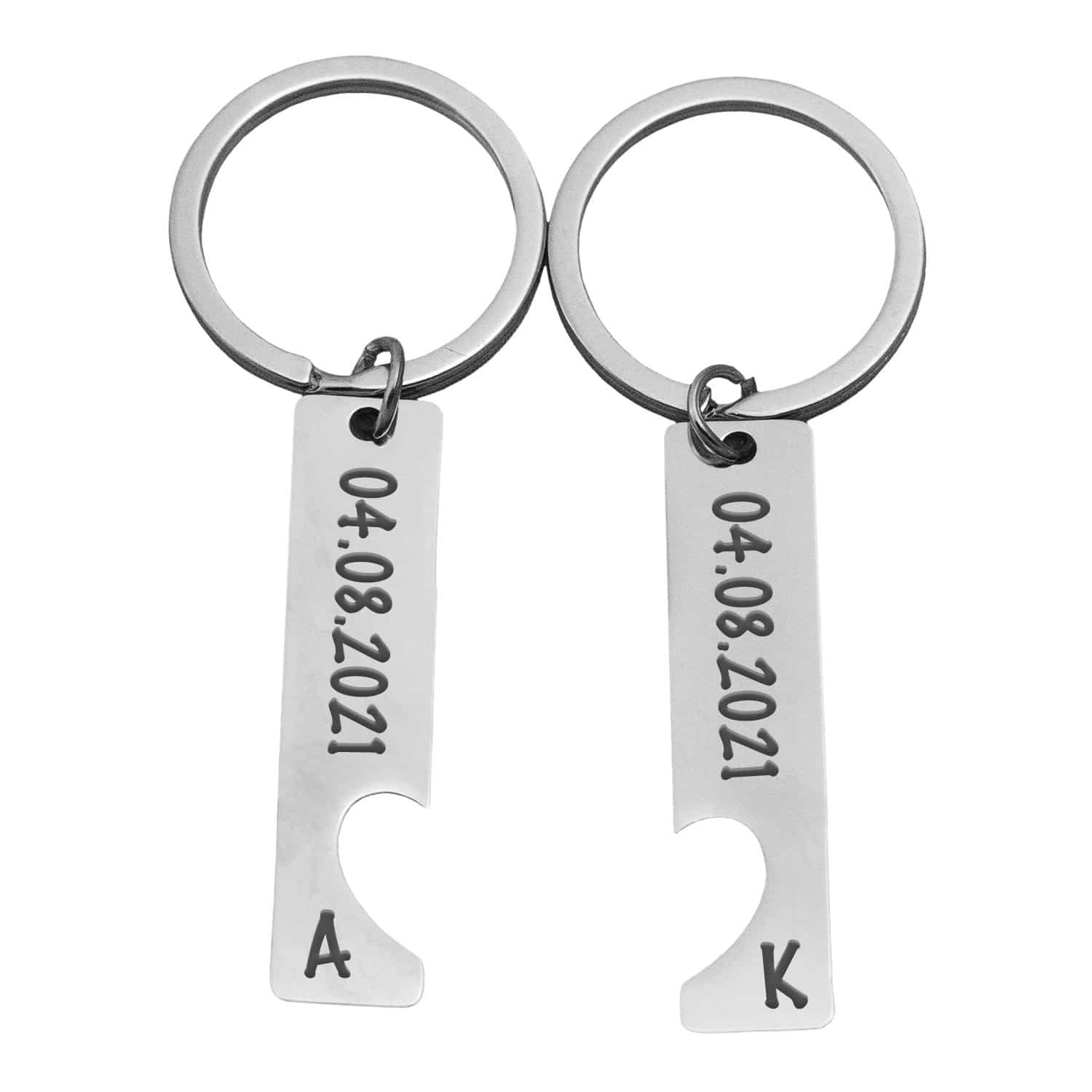 Personalisierter Schlüsselanhänger für Paare