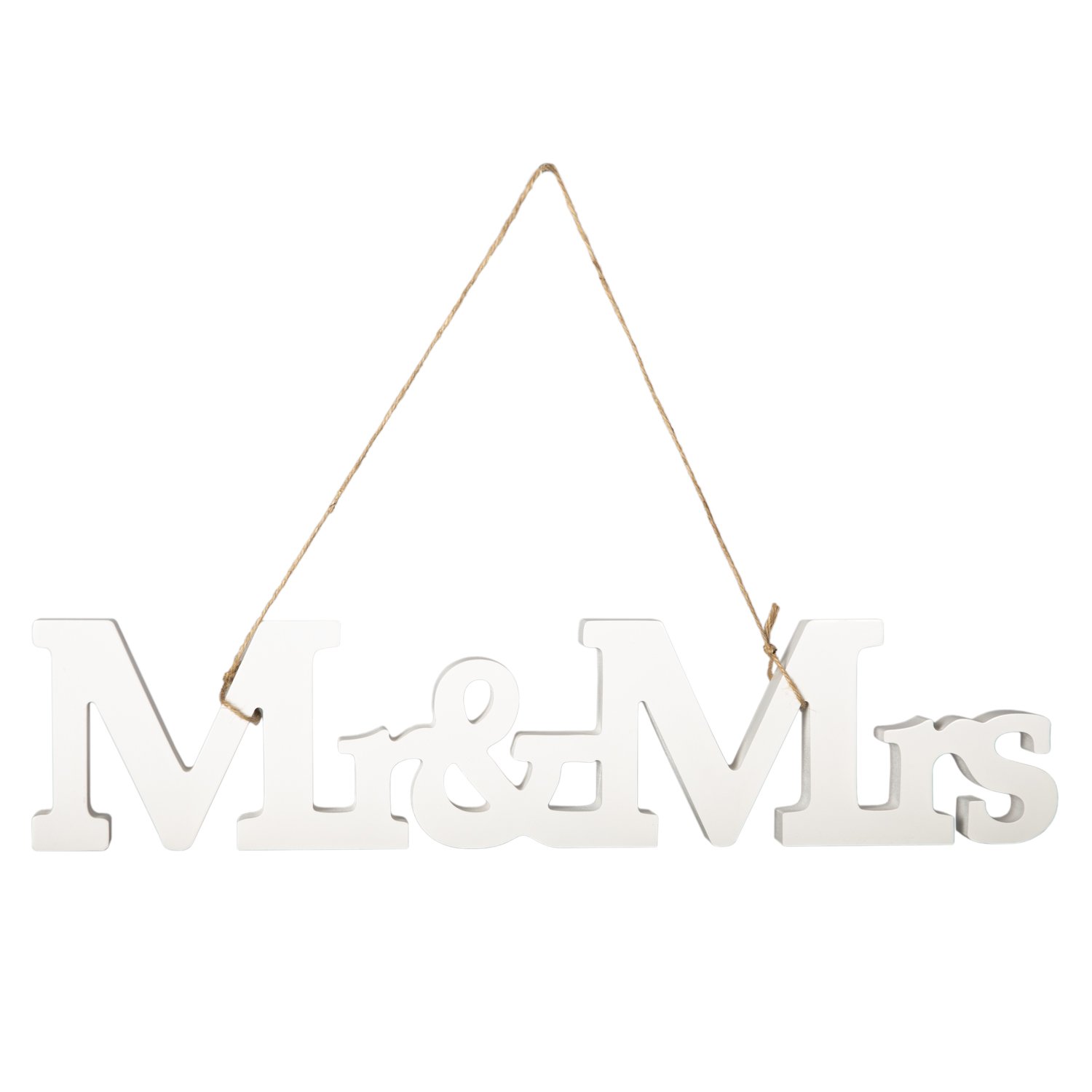 Aufsteller - Mr & Mrs in Weiß