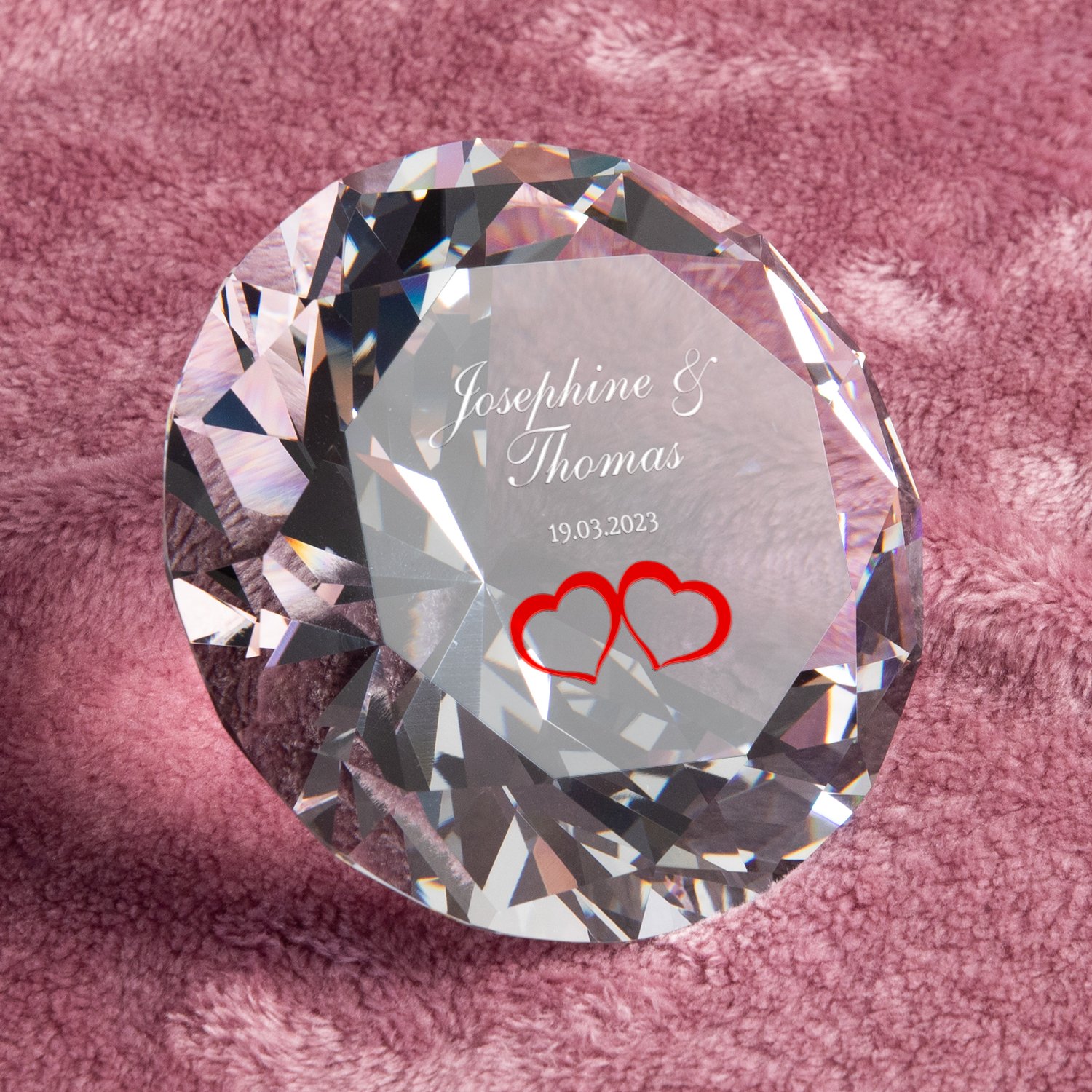 Diamant zur Hochzeit - mit Personalisierung