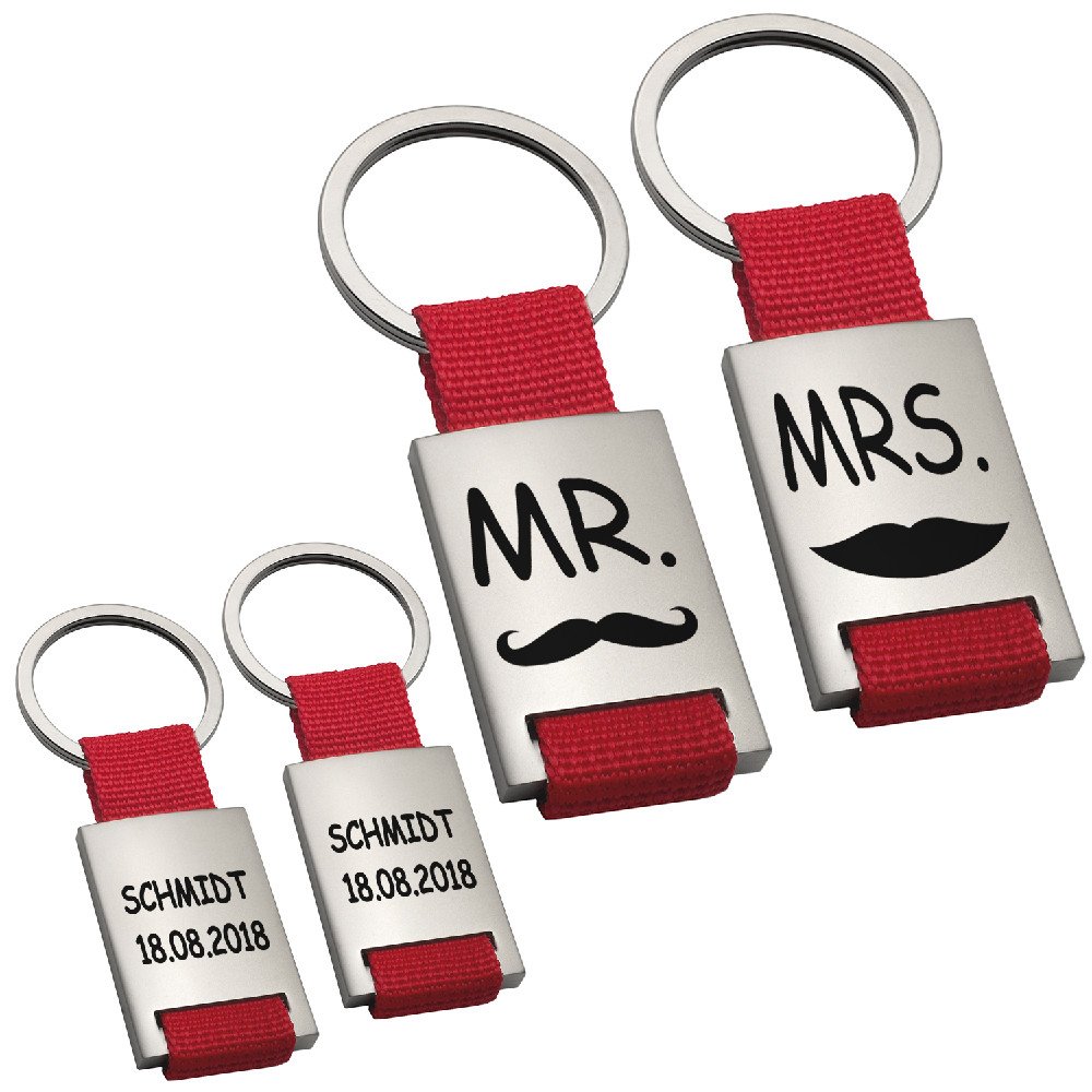 Schlüsselanhänger Mr. & Mrs.
