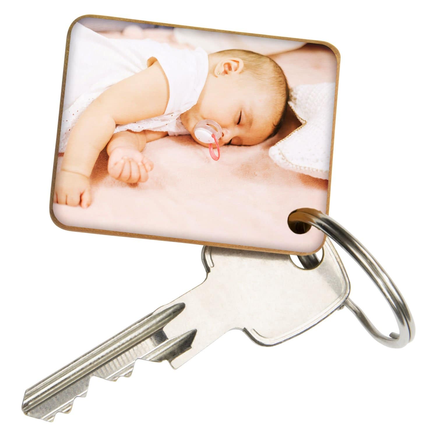 Schlüsselanhänger zur Geburt mit Foto
