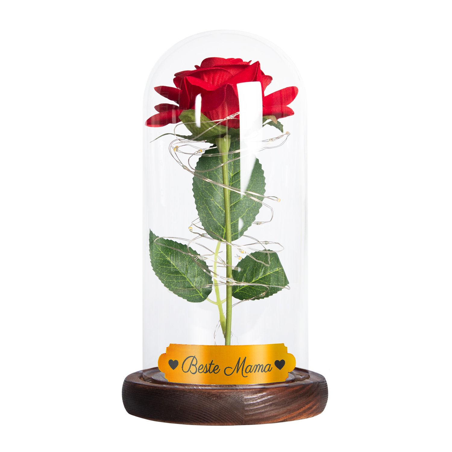 Ewige Rose im Glas für Mama