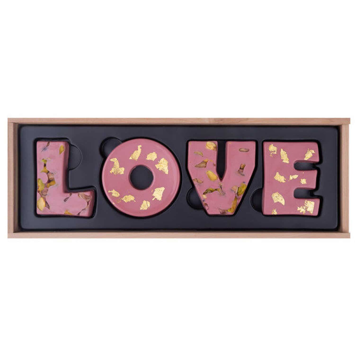 LOVE - Schokoladenbuchstaben Ruby