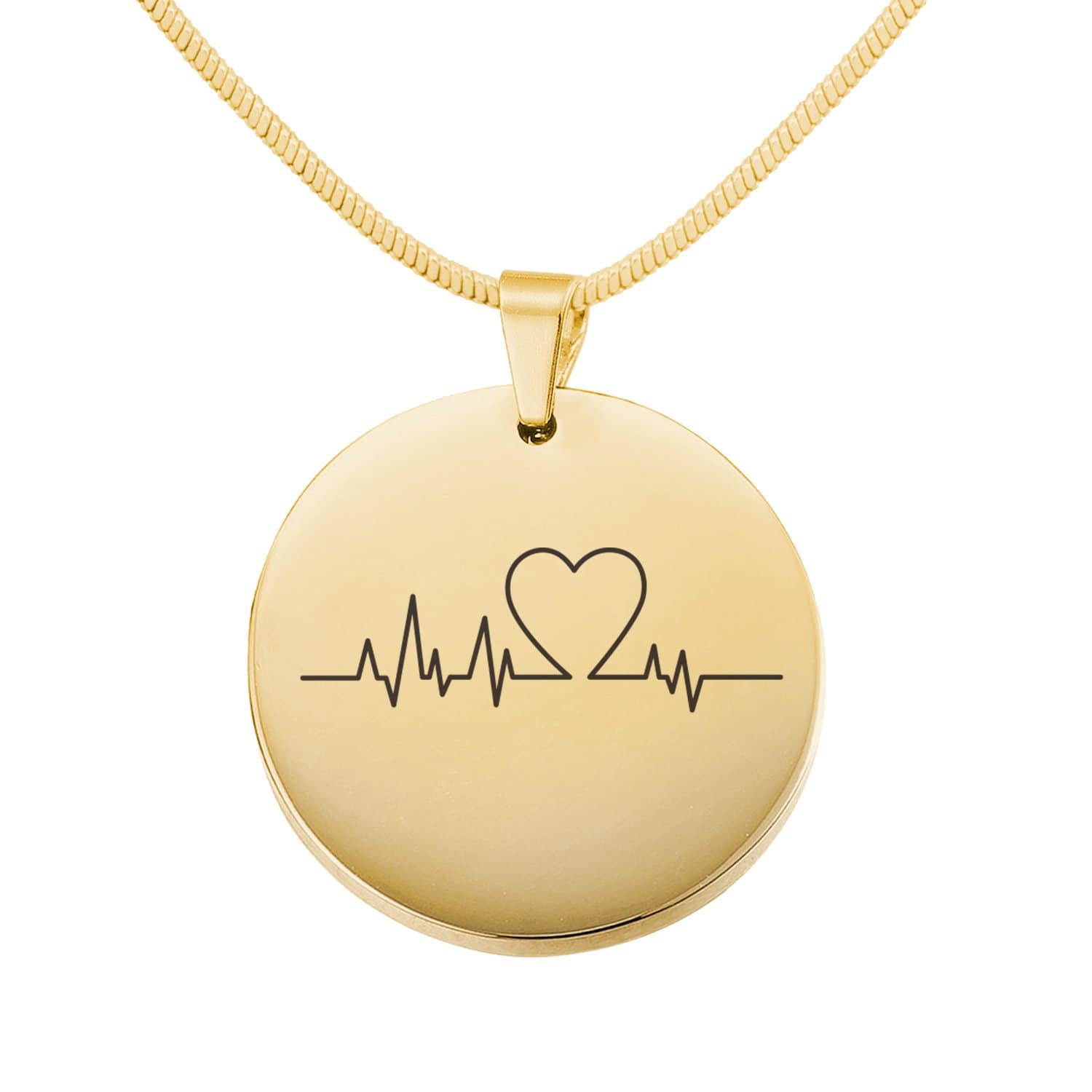 Halskette - Herzschlag mit Personalisierung