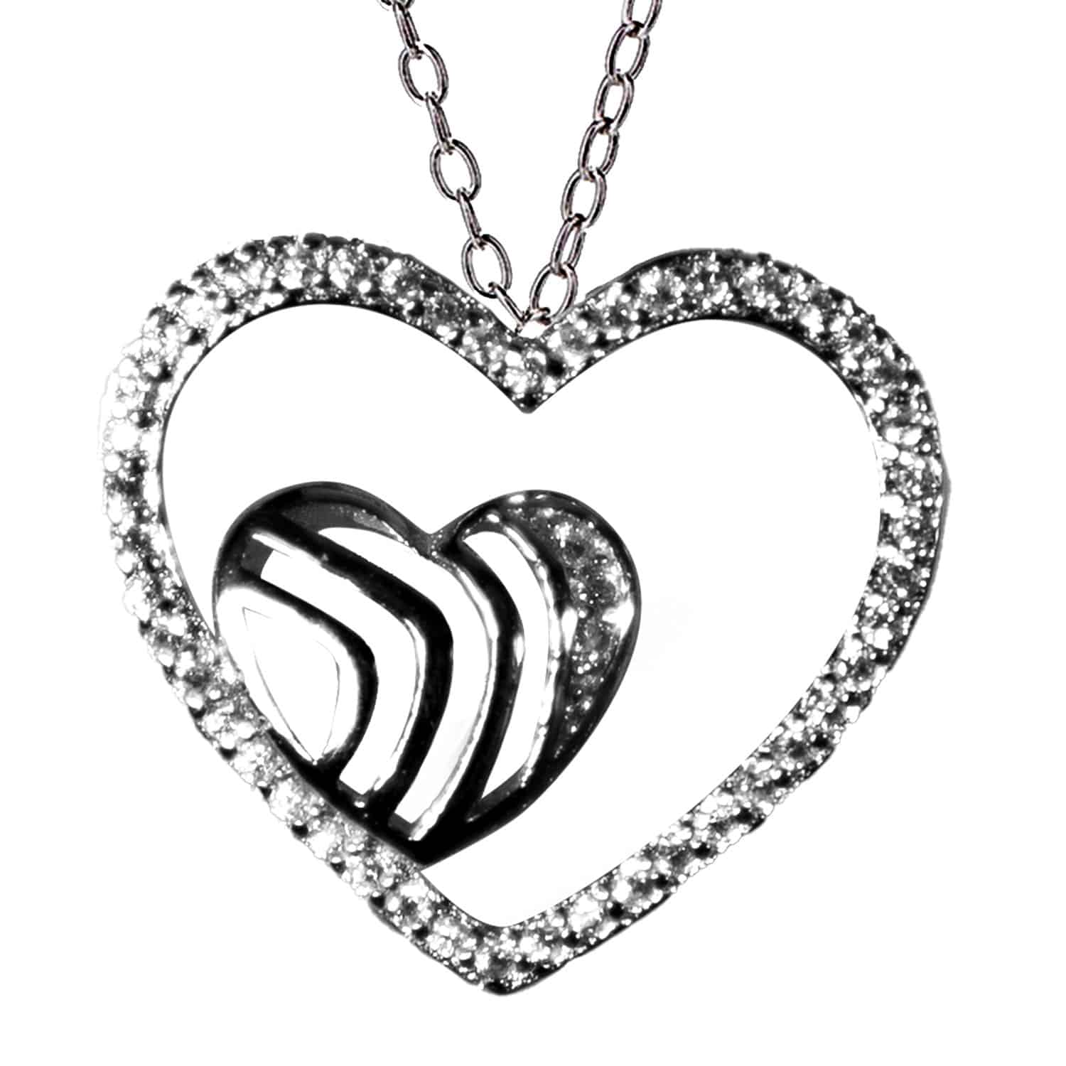 Halskette - Herz in Herz 925er Silber