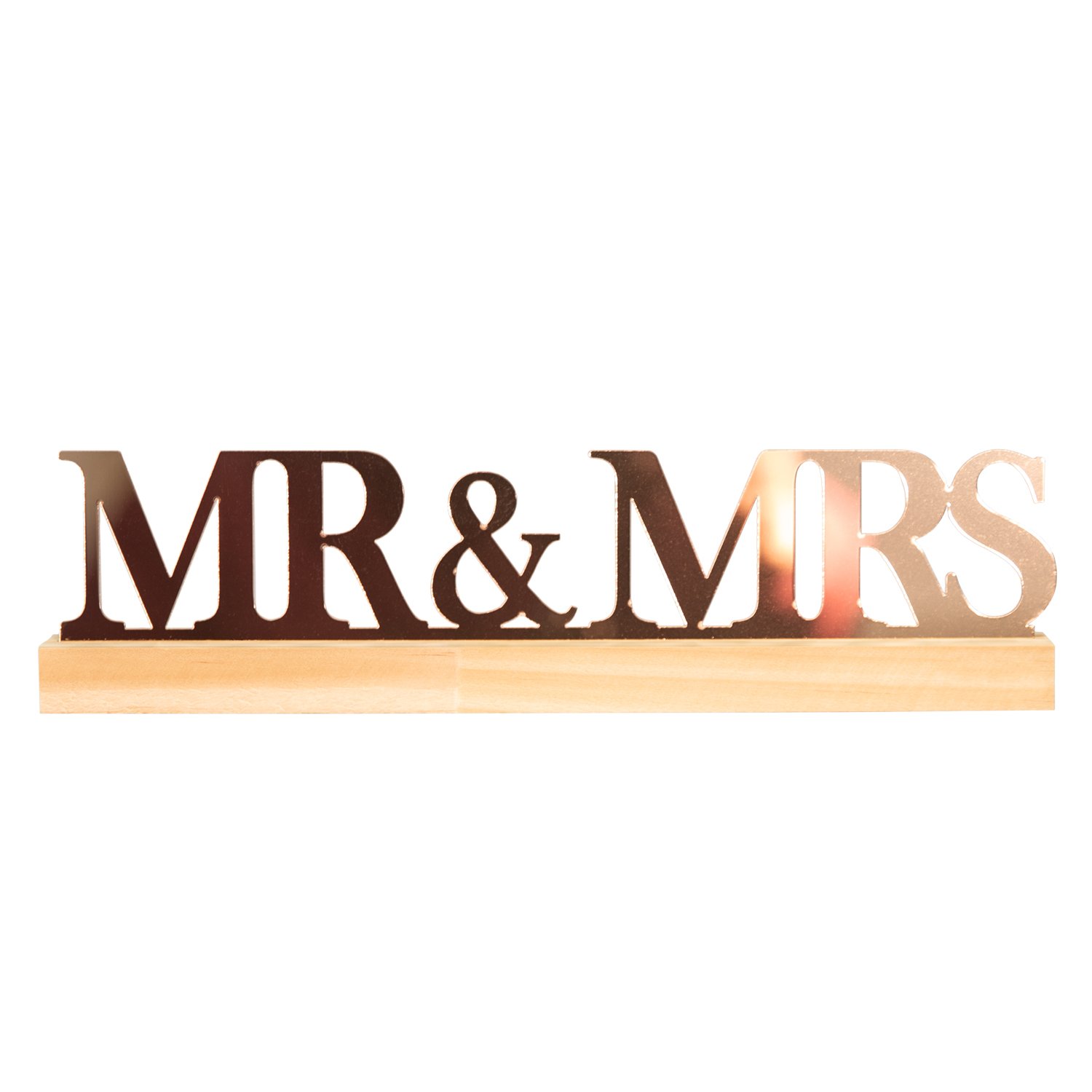 Hochzeitsaufsteller - Mr & Mrs mit Personalisierung