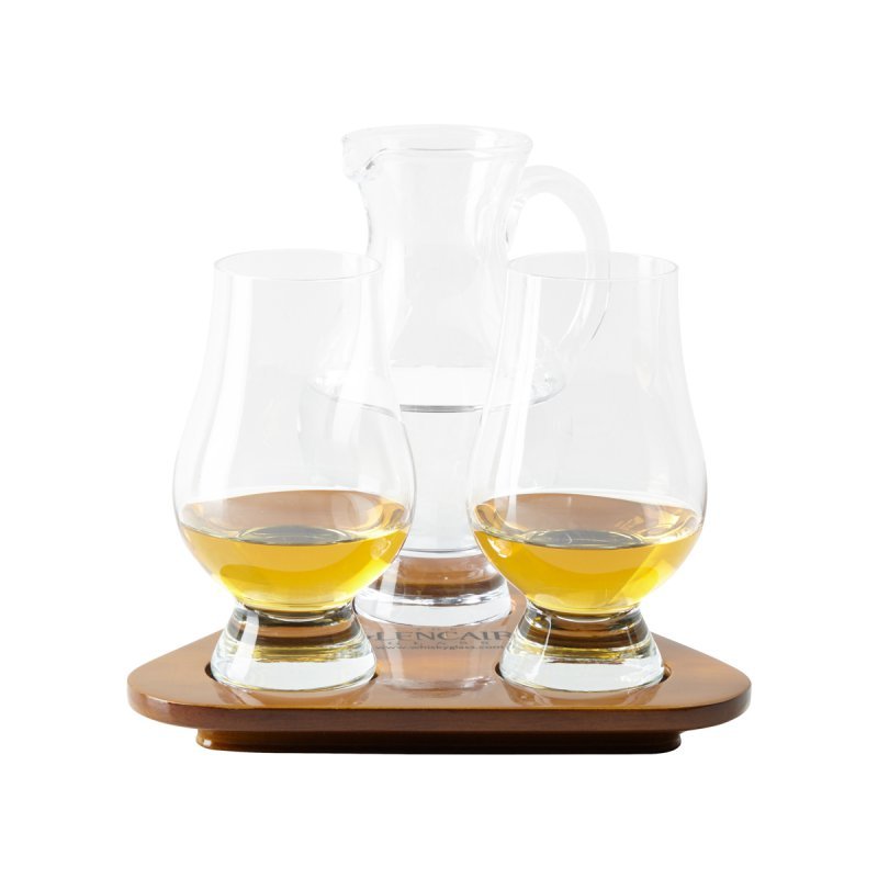 Whiskyglas Set mit Krug - The Glencairn Glass Tasting Set (gefüllt)